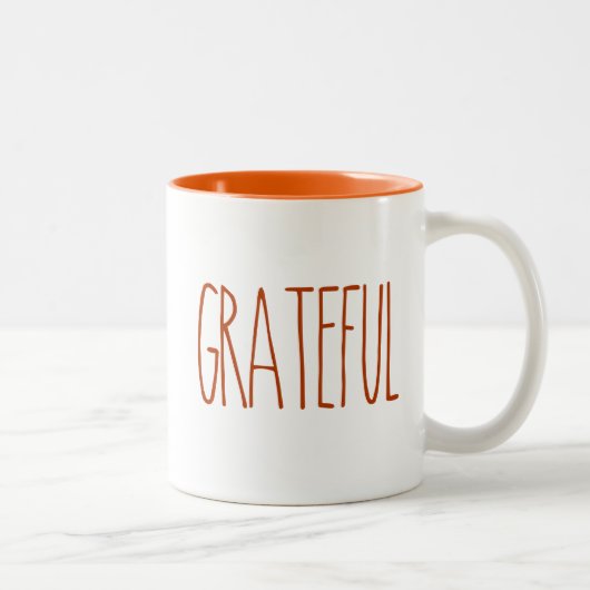 RAE DUNN Inspiré Grateful Coffee Mug (Droit)