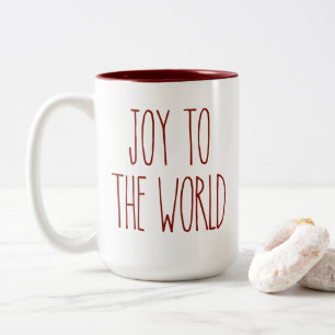 RAE DUNN inspiré la joie à la Mug de café du monde