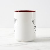 RAE DUNN Inspiré Pas Aujourd'Hui Satan Coffee Mug (Centre)