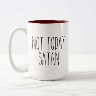 RAE DUNN Inspiré Pas Aujourd'Hui Satan Coffee Mug