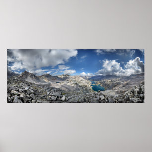Rae Lakes van de gefinteerde dame - John Muir Trai Poster