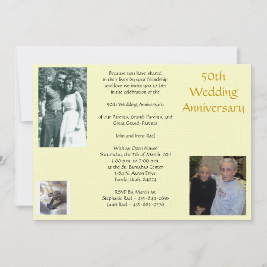 Rael 50th Jubileum... Kaart (Voorkant)