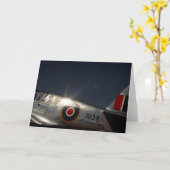 RAF Flyer - Wenskaart Blank Kaart (Gele Bloem)