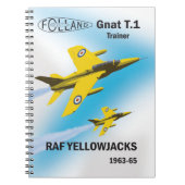 RAF Yellowjacks in Gnat T.1-trainers Notitieboek (Voorkant)
