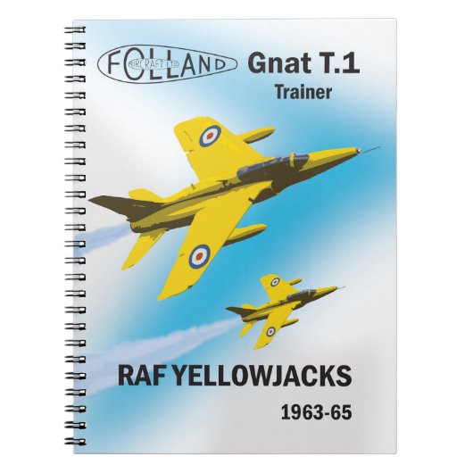 RAF Yellowjacks in Gnat T.1-trainers Notitieboek (Voorkant)