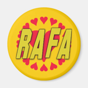 RAFA met hart op overhemden en meer Magneet