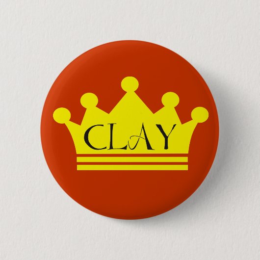 Rafa Nadal King of Clay Button (Voorkant)