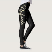 Rafaela white gold Handwriting Hose Leggings (Rechts)
