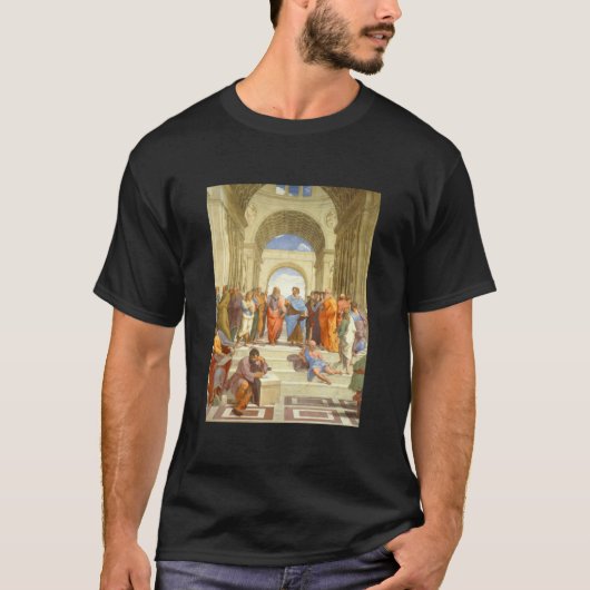 Raffaello Sanzio da Urbino De school van Athene 15 T-shirt (Voorkant)