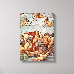 Raffaello Sanzio da Urbino - Triumph of Galatea Canvas Afdruk