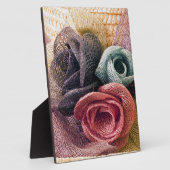 Raffia Rozen Fotoplaat (Zijkant)