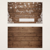 Raffin de dentelle à cordes d'hiver rustique (Devant & derrière)