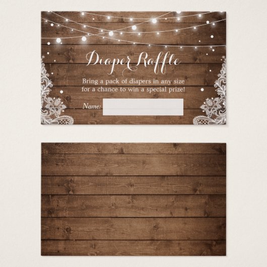 Raffin de dentelle à cordes d'hiver rustique (Devant & derrière)