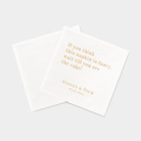 Raffiné | Funny Personnalisé Mariage Gold