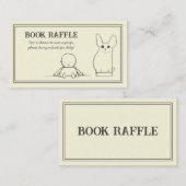 Raffle Baby shower Enclosure Card Informatiekaartje (Voorkant / Achterkant)