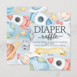 Raffle Baby shower Kaart Buitengaslager Invoegen