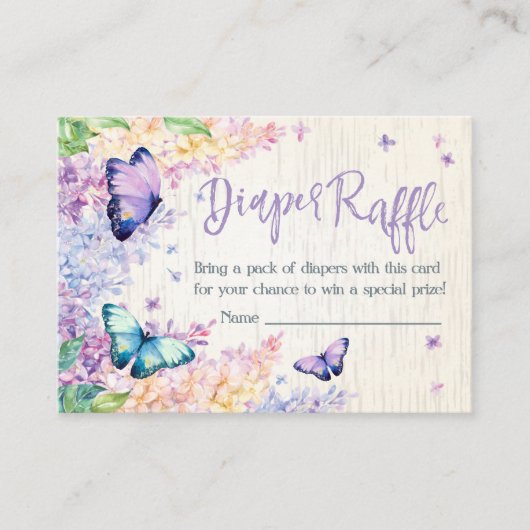 Raffle de couches | Carte d'insertion d'invitation (Devant)