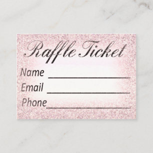 Raffle Ticket Invitation Insert Informatiekaartje