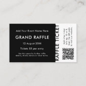 Raffle Ticket | QR-codenummer Draw Event Ticket (Voorkant)
