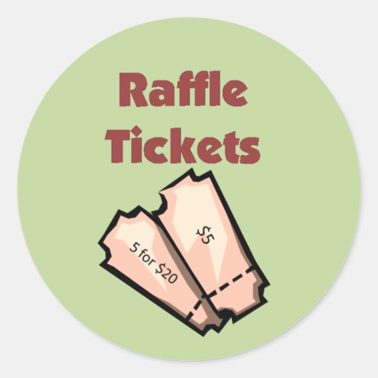 Raffle Ticket Stickers (Voorkant)