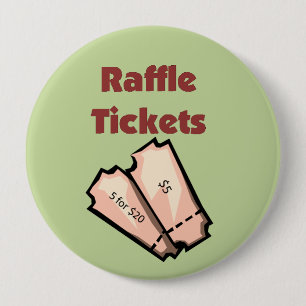 Raffle Tickets verkopen Ronde Button 4,0 Cm