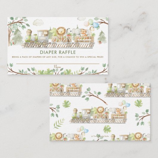 Raffle voor Oerwouden Informatiekaartje (Voorkant / Achterkant)