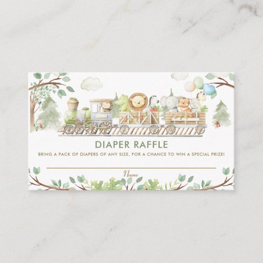 Raffle voor Oerwouden  Informatiekaartje (Voorkant)