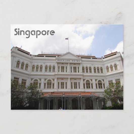 raffles hotel singapore briefkaart (Voorkant)