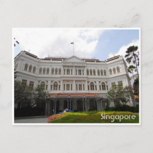 raffles singapore briefkaart