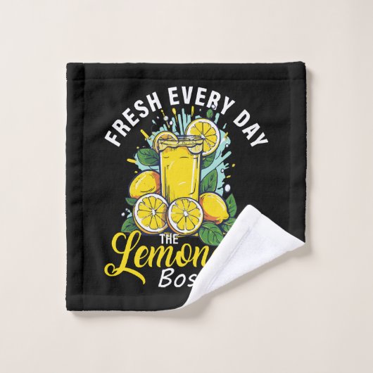 Rafraîchi Chaque Jour Le Patron De La Limonade (Gant de toilette)