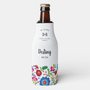 Rafraîchisseur de bouteille de mariage de broderie