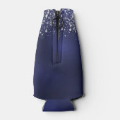 Rafraichisseur De Bouteilles 18e anniversaire marine bleu argent nom de la part (Dos)