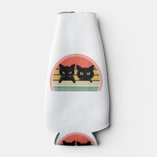 Rafraichisseur De Bouteilles 2 Chats noirs Pékin Vintage Retro Chat Animal Love