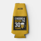 Rafraichisseur De Bouteilles 30e anniversaire Cheers & Bières à 30 ans (Devant)