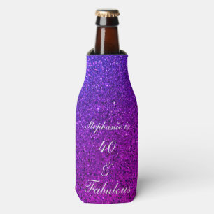 Rafraichisseur De Bouteilles 40 Et Fabulous Anniversaire Pink Purple Parties sc