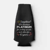 Rafraichisseur De Bouteilles 45e anniversaire du Mariage I - Sapphire Funny Cou (Devant)