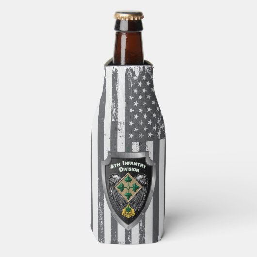 Rafraichisseur De Bouteilles 4e division d'infanterie Cadeau "inébranlable et l (Bottle Devant)