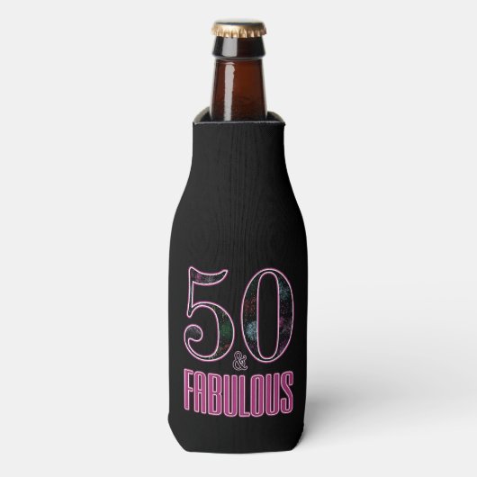 Rafraichisseur De Bouteilles 50 et fabuleux Black Pink Fireworks 50e anniversai (Bottle Devant)