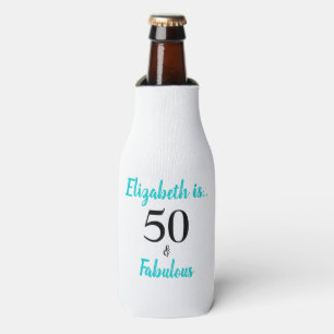 Rafraichisseur De Bouteilles 50 et Fabuleux Turquoise fête d'anniversaire