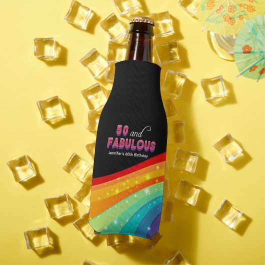Rafraichisseur De Bouteilles 50 et Fabulous Chic Custom Rainbow fête d'annivers (Été in situ)