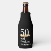 Rafraichisseur De Bouteilles 50 et Fabulous Funny Birthday Beer (Bottle Devant)