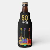 Rafraichisseur De Bouteilles 50 Rocks 50e fête d'anniversaire (Bottle Devant)