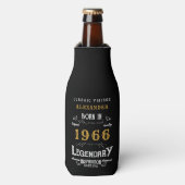 Rafraichisseur De Bouteilles 60th Birthday 1966 Name Legend Chic Black Gold (Bottle Devant)