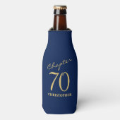 Rafraichisseur De Bouteilles 70e anniversaire Blue Gold (Bottle Devant)