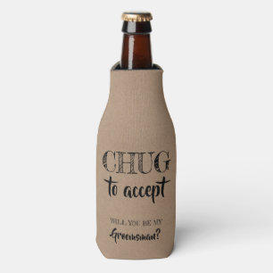 Rafraichisseur De Bouteilles Accepter - Proposition Amusante De Groomsman