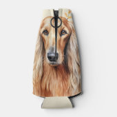 Rafraichisseur De Bouteilles Afghan Hound Dog and Peach Lilies (Dos)