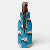 Rafraichisseur De Bouteilles Aigle ombragé sur bleu (Bouteille Dos)