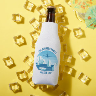 Rafraichisseur De Bouteilles Alaska Famille Vacances Custom Blue Glacier