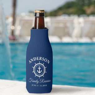 Rafraichisseur De Bouteilles Ancre nautique Helm Famille Réunion Marine Bleu