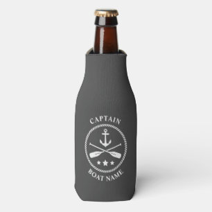 Rafraichisseur De Bouteilles Ancre nautique Oars Capitaine Votre nom de bateau
